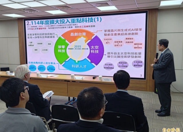 擴大投資台灣 國科會規劃114年科技預算1800億