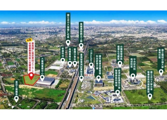 台南高鐵特定區產專區土地採設定地上權開發 將設150間房旅館