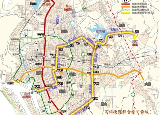 高雄捷運四線齊發 岡山車站6月完工黃線預計10年後完成