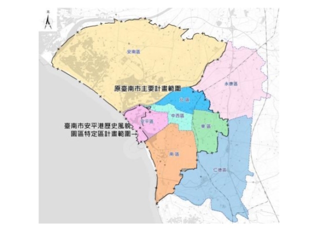 府城六通將推動 含東區、北區、中西區、南區、安南、安平區等5456萬坪地