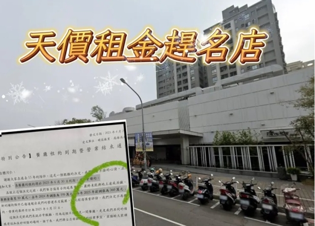 月租50萬變360萬　「碳佐麻里高美店」6月22日結束營運