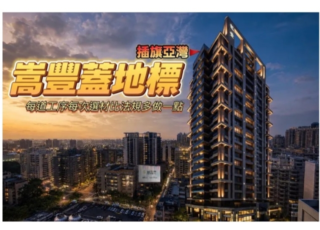 建築細膩看見真功夫 「旭嵩豐」4面臨路3房均質打造亞灣耐震地標