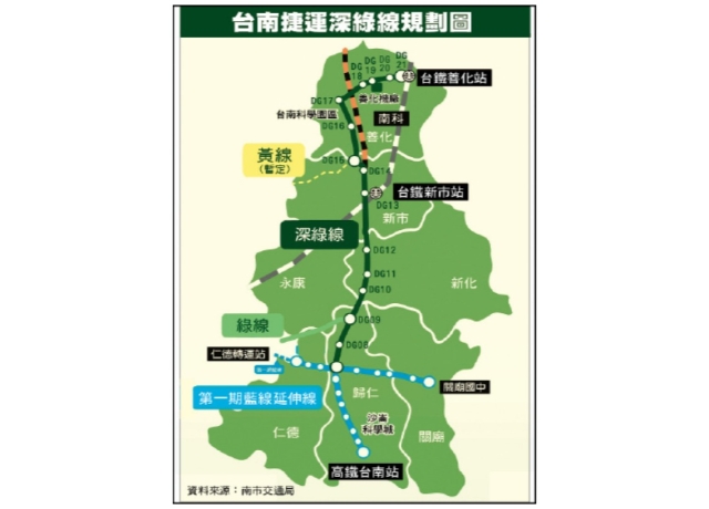 串聯沙崙與南科 台南捷運深綠線現勘