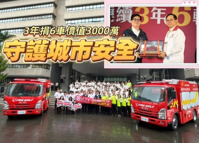 巴巴事業3年捐6台消防車救災 考量房市景氣南二都330億推案暫緩進場