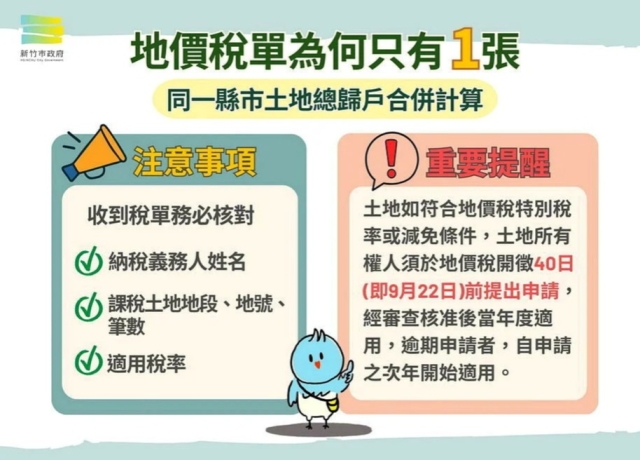地價稅11月開徵!地主留意總歸戶制及自用住宅優惠