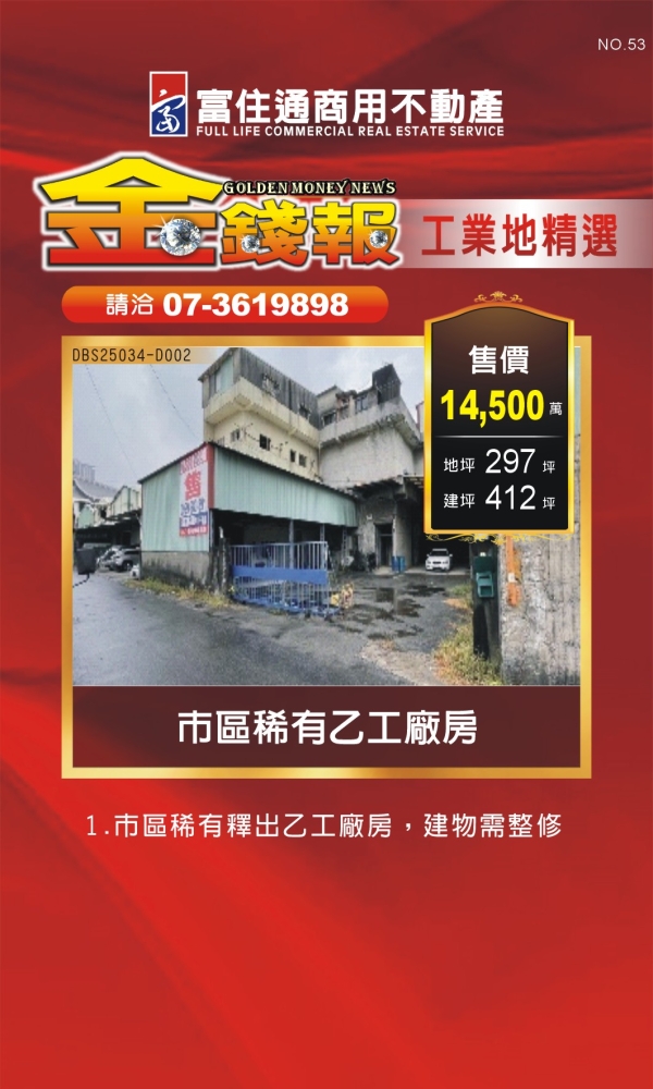 NO53 金錢報DM 工業15