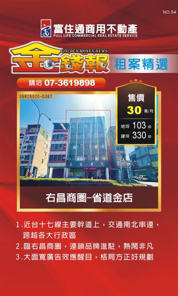 NO54 金錢報DM 分類 租03