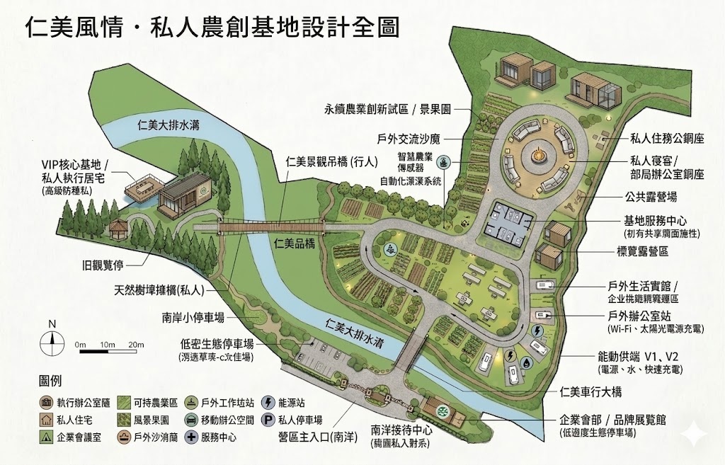 AI示意-私人農創基地